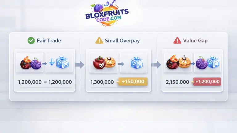 blox fruits trade comparison interface